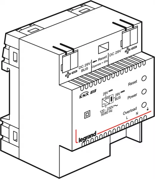 legrand-knx alimentation modulaire 640ma (003504)
