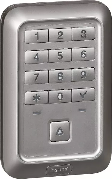 legrand-lecteur ext�rieur � clavier cod� � bouton-poussoir soliroc ip55 ik10 (077878)