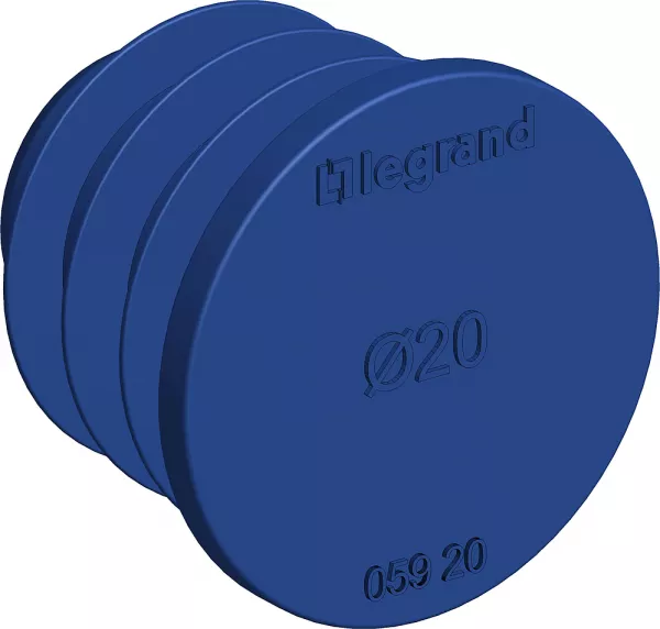 legrand-lot de 100 bouchons re - �20mm - ip40 - en plastique (05920)