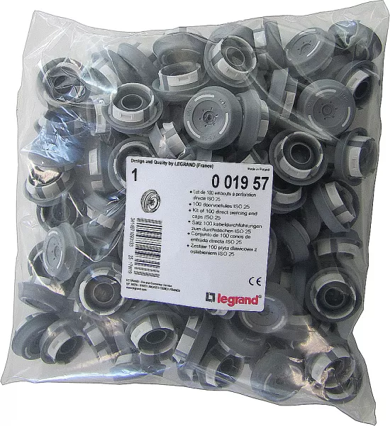 legrand-lot de 100 embouts � perforation directe iso �25mm (001957)