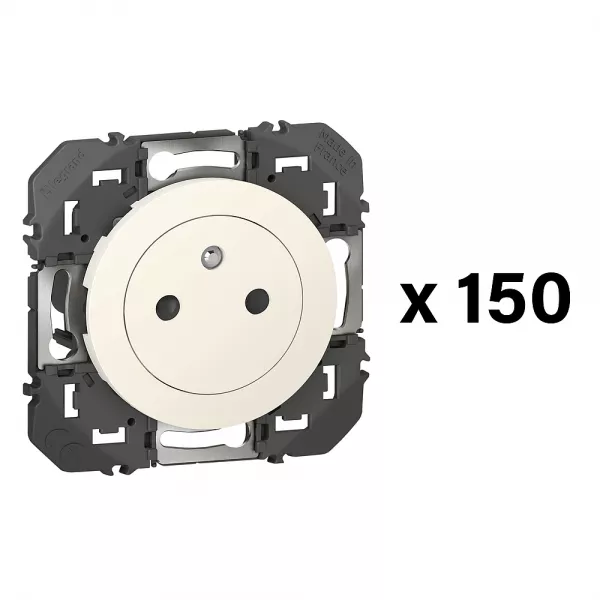 legrand-lot de 150 prises de courant 2p+t surface dooxie 16a finition blanc (600611)