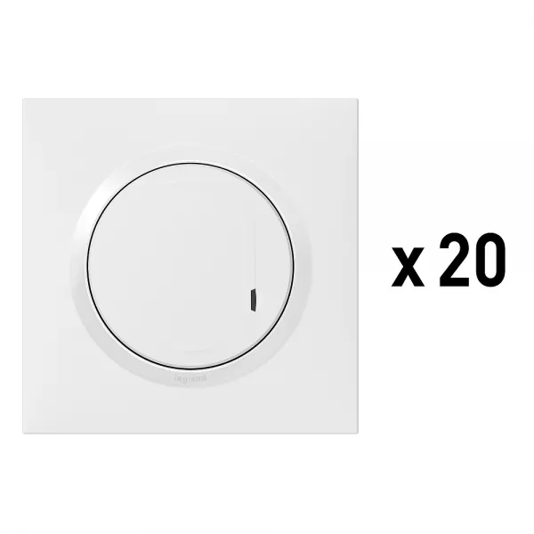 legrand-lot de 20 interrupteurs connect�s dooxie with netatmo (100081a)