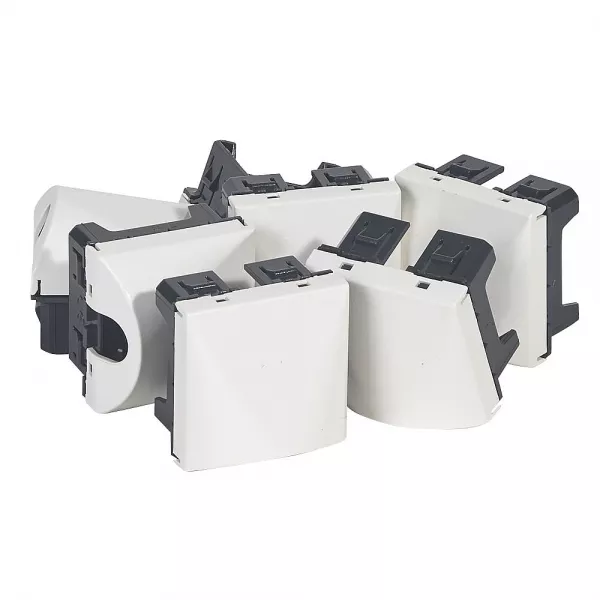 legrand-lot de 50 sorties de c�bles mosaic 2 modules r�f�rence 077550 - blanc (077559)