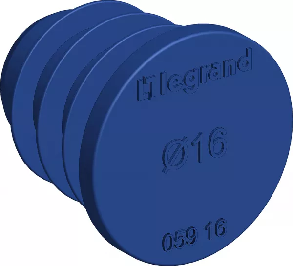 legrand-lot de 500 bouchons re - �16mm - ip40 - en plastique (05917)
