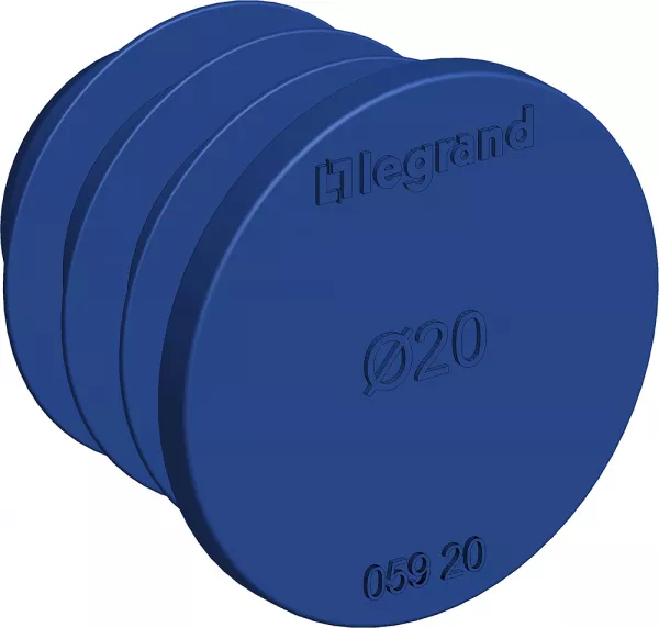 legrand-lot de 500 bouchons re - �20mm - ip40 - en plastique (05921)