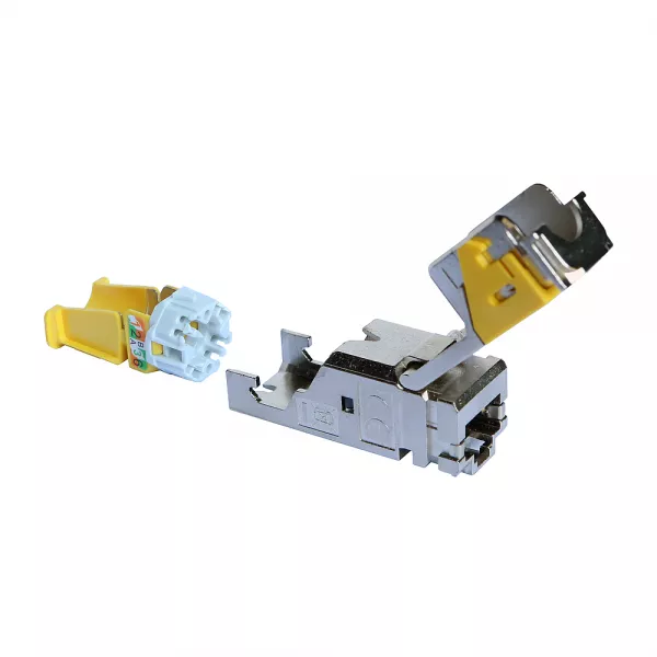 legrand-lot de 6 connecteurs rj45 cat.6a lcs� pour panneau brassage stp droit et angle (033775)