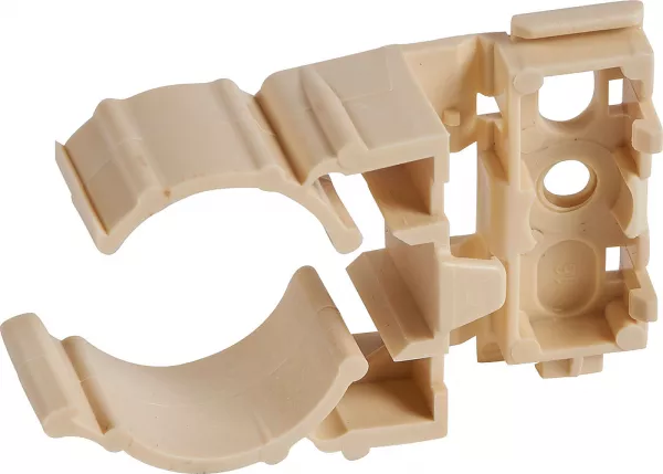 legrand-lyre � clipsage �25mm - finition sable ral1015 (07562)