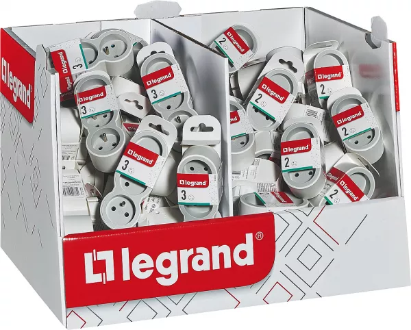 legrand-mini box avec biplites et triplites - blanc (300027)