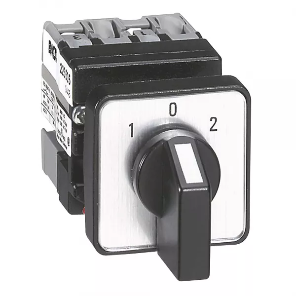 legrand-mini-commutateur - inverseur avec position arr�t - 1p - 2 contacts -fixation �22 (023505)