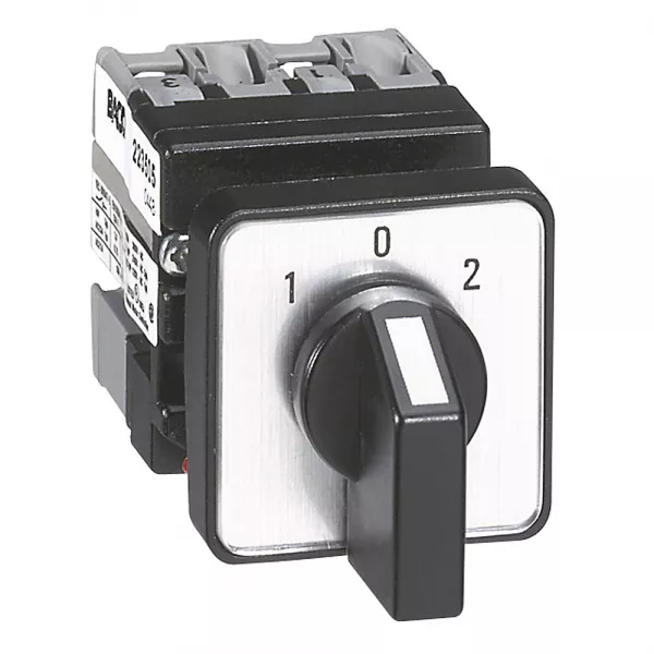 legrand-mini-commutateur - inverseur avec position arr�t - 3p - 6 contacts -fixation �22 (023507)