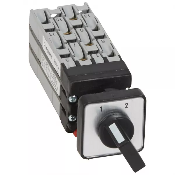legrand-mini-commutateur - inverseur sans position arr�t - 4p - 8 contacts -fixation �22 (023514)