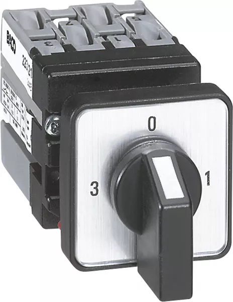 legrand-mini-commutateur � cames 3 directions - position arr�t -3p fixation centrale �22 (023523)