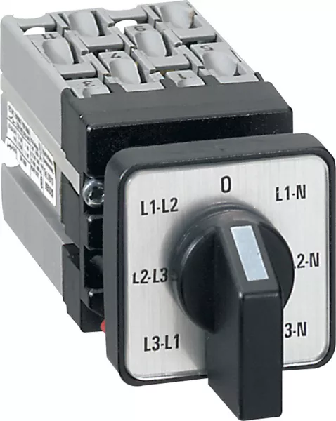 legrand-mini commutateur de mesure de voltm�tre avec neutre - fixation �22 sur porte (023528)