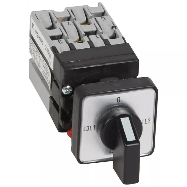 legrand-mini commutateur de mesure de voltm�tre sans neutre - fixation �22 sur porte (023527)