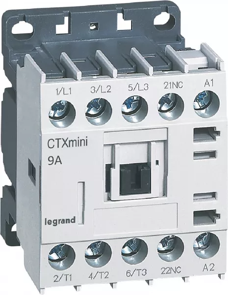 legrand-mini-contacteur de puissance ctx� 3p 9a+contact auxiliaire-1nf - 230v~ (417036)