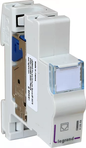 legrand-module de brassage blind�e cat.6 stp - pour coffret de communication � �quiper (413103)