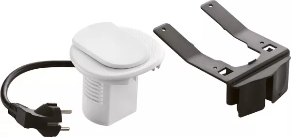 legrand-module de bureau encastr� avec 1 prise 2p+t - blanc (054050)