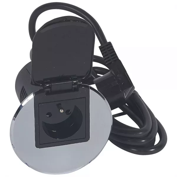 legrand-module de bureau encastr� avec 1 prise 2p+t - m�tal (054052)