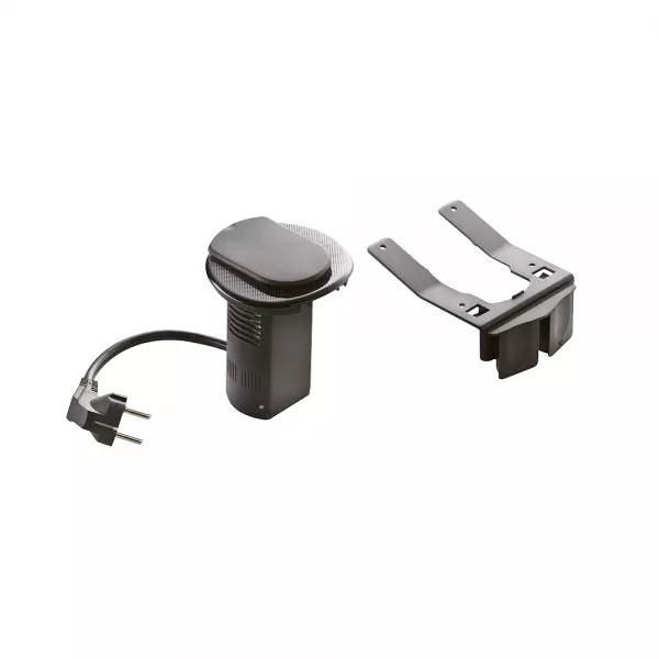 legrand-module de bureau encastr� avec 1 prise 2p+t et prise usb  - noir (054056)