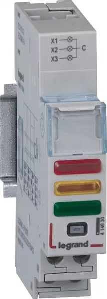 legrand-module de signalisation ems cx� voyant 3 leds rouge , jaune et vert - 1 module (414930)