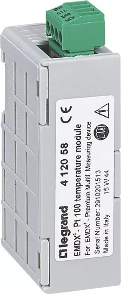 legrand-module de temp�rature - centrale emdx� premium r�f.412053 pour 2 sondes pt 100 (412058)