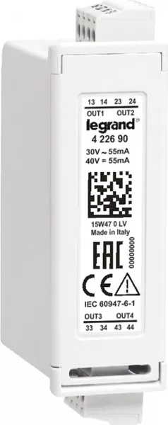 legrand-module extractible pour bo�tier d\'automatisme 4 sorties statiques optoisol�es (422690)