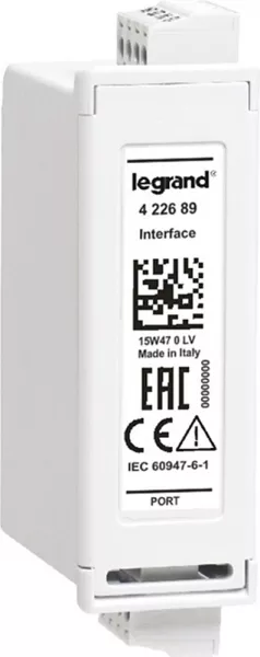 legrand-module extractible pour bo�tier d\'automatisme avec interface rs485 optoisol�e (422689)