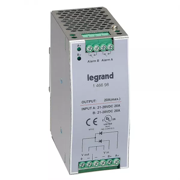 legrand-module pour fonction redondance pour alimentation stabilis�e � d�coupage - 20a (146698)