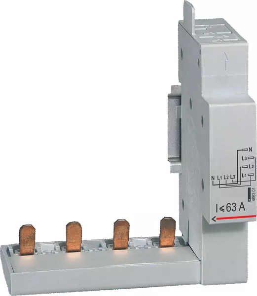 legrand-module raccord par peigne dx t�te de groupe - 4p jusqu\'� 63a (406301)