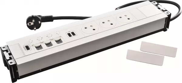 legrand-multilink incara mural vertical 3x2p+t + usb a+c + rj45 + hdmi - blanc (654861)