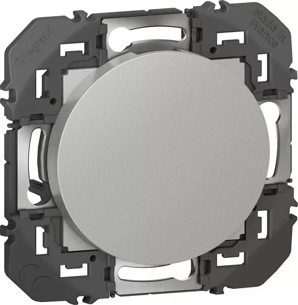 legrand-obturateur dooxie - finition alu - avec support (600144)