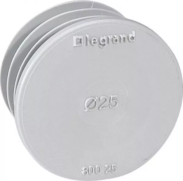 legrand-obturateur ecobatibox �25mm pour bo�te d\'encastrement (080025)