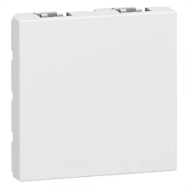 legrand-obturateur mosaic - 2 modules - finition blanc (077071)