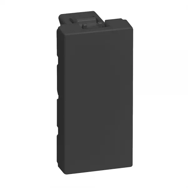 legrand-obturateur mosaic 1 module - finition noir (079370l)
