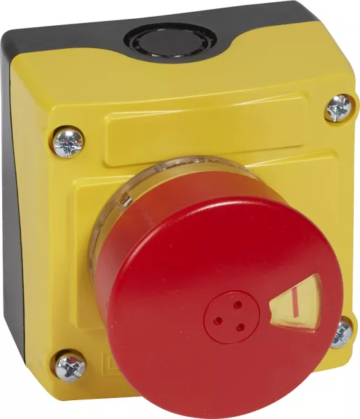 legrand-osmoz - bo�te � bouton �quip�e - 1 trou - coup de poing � cl� n� 455 �54 (024218)