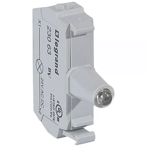 legrand-osmoz bloc - t�te lum - � ressort - 12/24v~/= - bleu (023063)