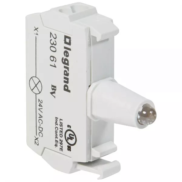 legrand-osmoz bloc - t�te lum - � ressort - 12/24v~/= - rouge (023061)