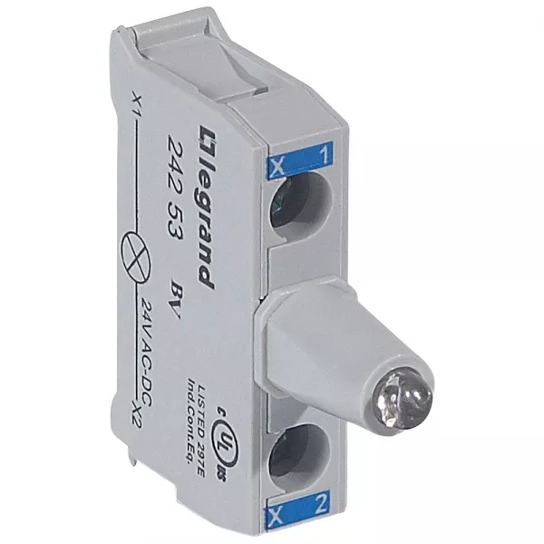 legrand-osmoz bo�te � boutons - bloc lum led pour t�te - 12/24v~/= - bleu (024253)