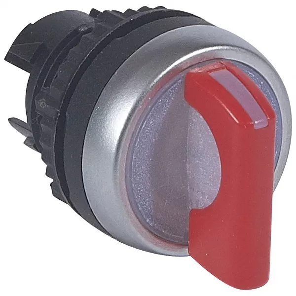 legrand-osmoz compo - bouton tournant lum - manette - 3 posit. d et g - 45� - rouge (024057)