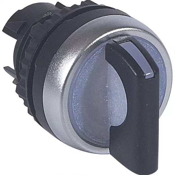 legrand-osmoz compo - bouton tournant lum - manette - 3 posit. droites - 45� - noir (024056)