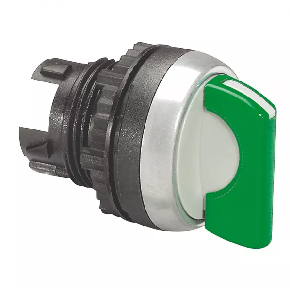 legrand-osmoz compo - bouton tournant non lum - manette - 2 posit. fixes (0 � 12h) vert (023906)