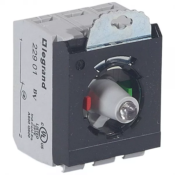 legrand-osmoz compo - sous-ensemble bloc - t�te lum - � vis - 12/24v~/= - no+nf - rouge (023004)