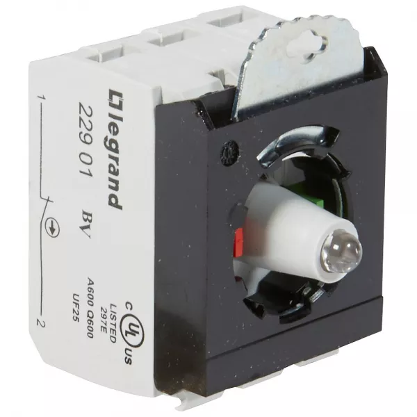 legrand-osmoz compo - sous-ensemble bloc - t�te lum - � vis - 12/24v~/= - no+nf - vert (023005)