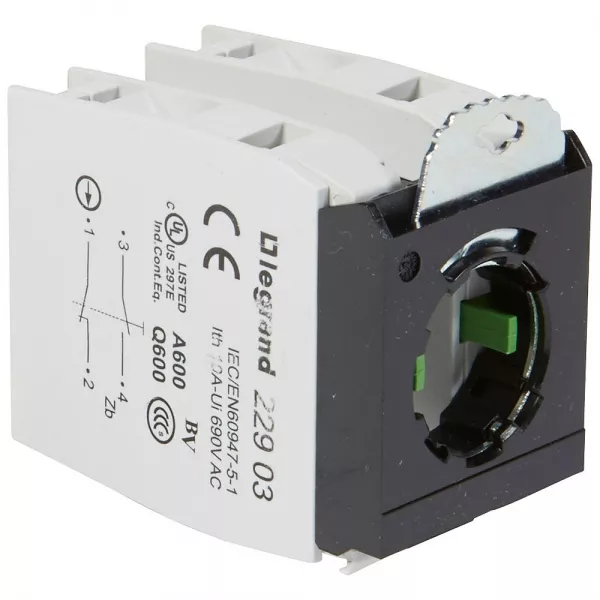 legrand-osmoz compo - sous-ensemble bloc - t�te non lum - � vis - 2xno/nf - 3 postes (022966)