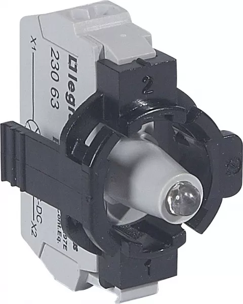 legrand-osmoz compo - sous-ensemble bloc - voyant - � ressort - 12/24v~/= - bleu (023113)