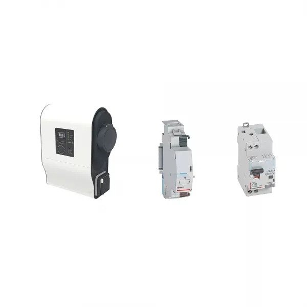 legrand-pack borne ve mono green\'up premium avec protections 7,4kw mode 2/3 plastique (058024)