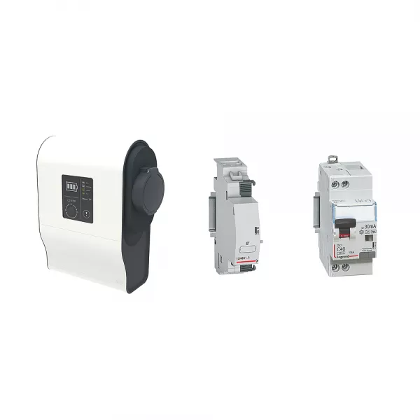 legrand-pack borne ve mono green\'up premium avec protections 7,4kw mode 3 plastique (058021)