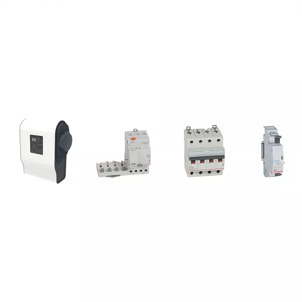 legrand-pack borne ve triphas�e green\'up premium avec protections 22kw mode 3 plastique (058022)