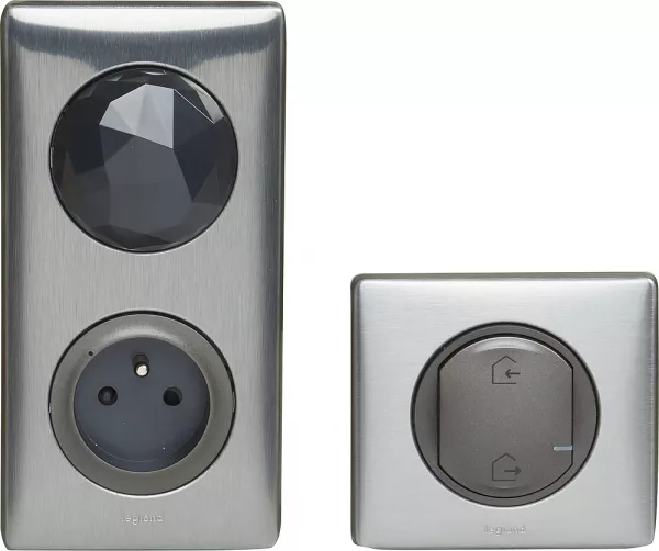 legrand-pack de d�marrage c�liane with netatmo 1 prise + 1 cde d�part/arriv�e - graphite (064890)