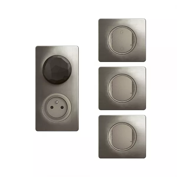 legrand-pack de d�marrage c�liane with netatmo 4 produits connect�s - titanium (ct0445)